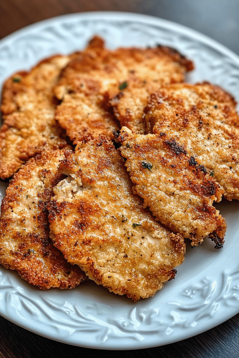 air fry chicken cutlets served as main dish